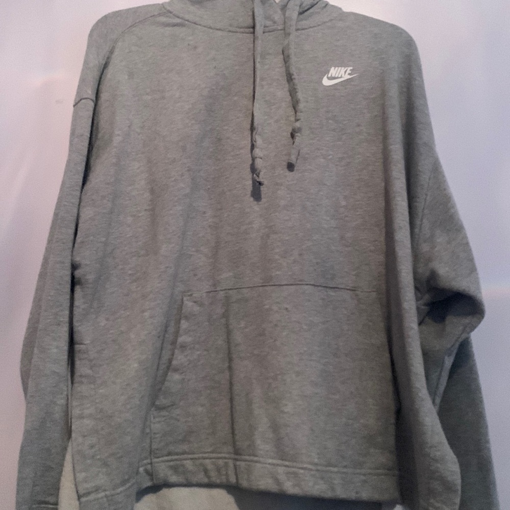 Heather gray nike hoodie